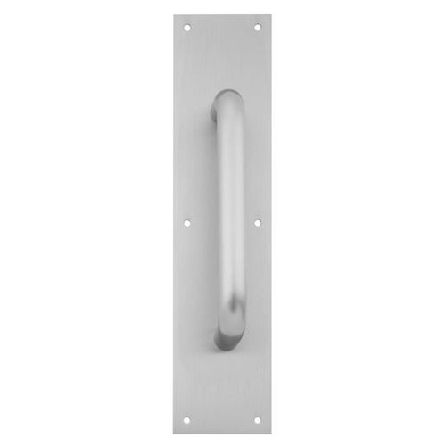 Ives Commercial 8303026D616 10" Straight Pull 1" Round with 6" x 16" Plate Satin Chrome Finish