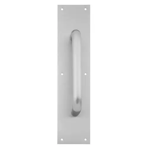 Ives Commercial 8303832D416 8" Straight Pull 1" Round with 4" x 16" Plate Satin Stainless Steel Finish