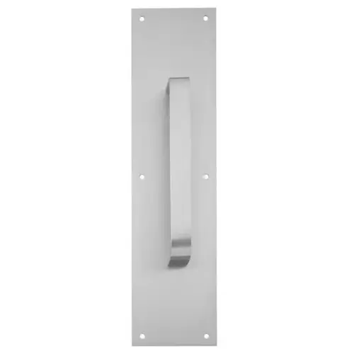 Ives Commercial 8305832D416 8" Straight Pull 1" Flat with 4" x 16" Plate Satin Stainless Steel Finish