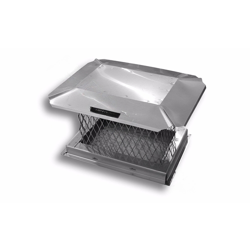 Chim-A-Lator 421313 13" X 13" Stainless Steel California Chimney Cap