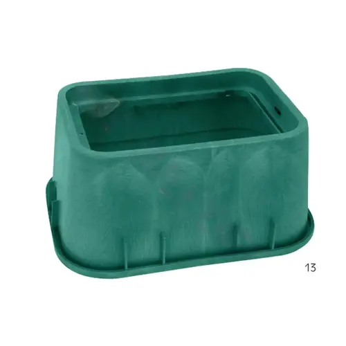 AEP Industries 1320-T1G12G Series 1320 25-1/2" X 15" X 12"h Jumbo Valve Box With T-cover Green