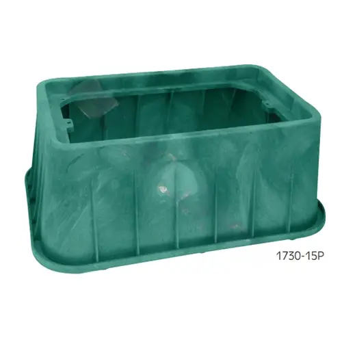 AEP Industries 1730-15P2P Series 1730 32.25" X 19.5" X 15" Green Utility Box With Cover