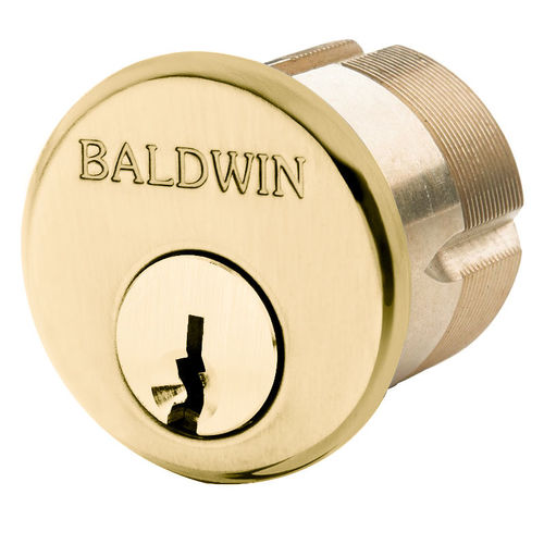 Baldwin 8322003 Mortise Cylinder Polished Brass