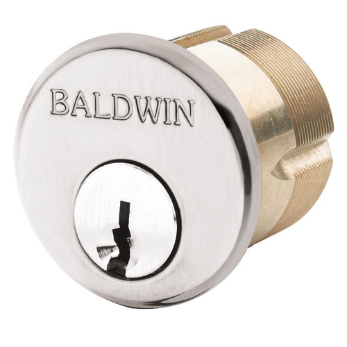 2-1/4" Mortise Cylinder Lifetime Bright Nickel Finish