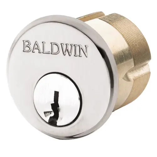 1-3/4" Mortise Cylinder Lifetime Bright Nickel Finish