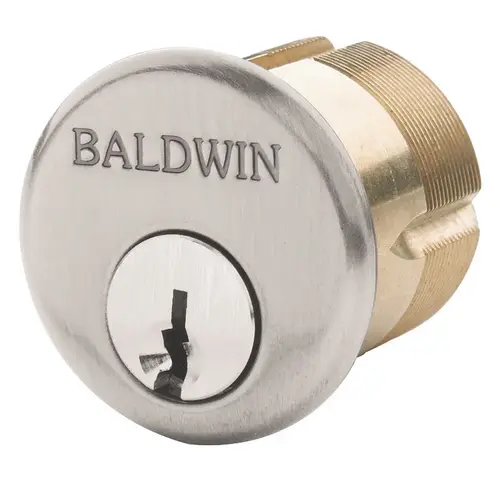 2" Mortise Cylinder Lifetime Satin Nickel Finish