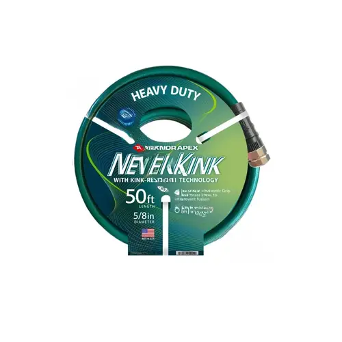 Neverkink 8615-50 Garden Hose 5/8" D X 50 ft. L Heavy Duty Green Green