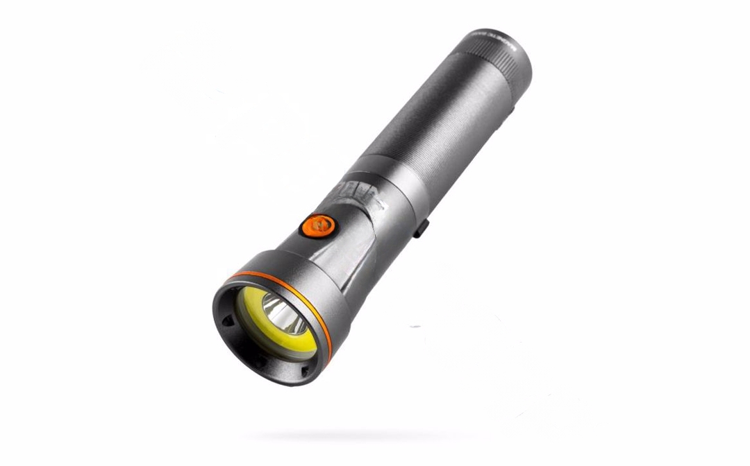 Nebo NEB-WLT-0023 FRANKLIN PIVOT Dual Work Light and Spot Light, 2200 mAh, Lithium-Ion Battery, LED Lamp, 5 hr Run Time Gray