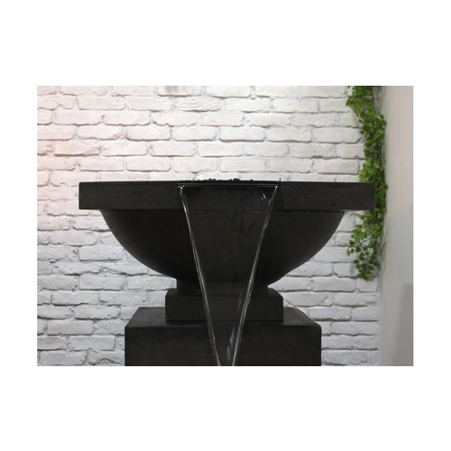 Ibiza Ebony Fire Water Bowl Natural Gas