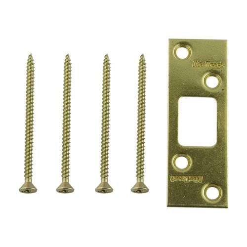 Deadbolt Strike, Satin Brass Blackened