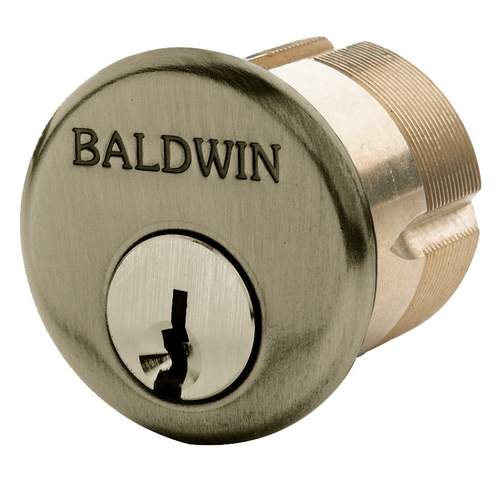 Mortise Cylinder Satin Brass & Black