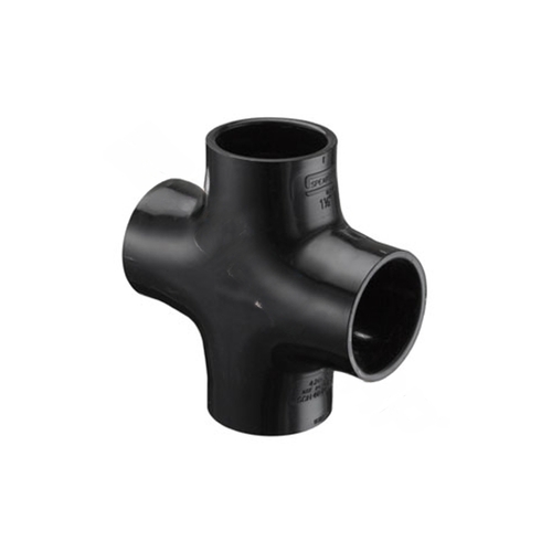 2" Black Sch40pvc Cross Socket X Socket X Socket X Socket