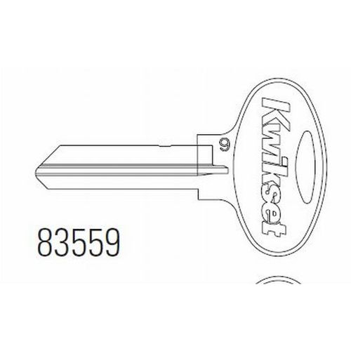 Kwikset 83559 Large Bow Builder Key 6-Pin Blank