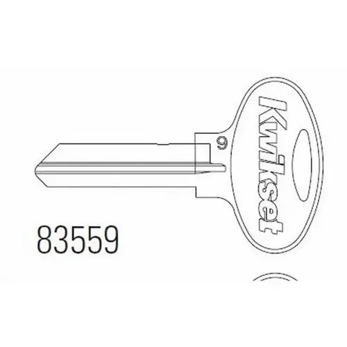 Kwikset 83559 Large Bow Builder Key 6-Pin Blank