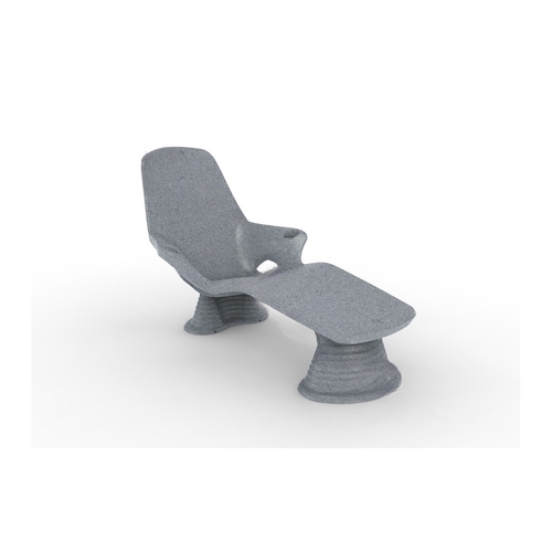 Tenjam SPL33100W8RGG Shayz Gray Granite Lounger Combo Pack For Water Depths Up To 13"