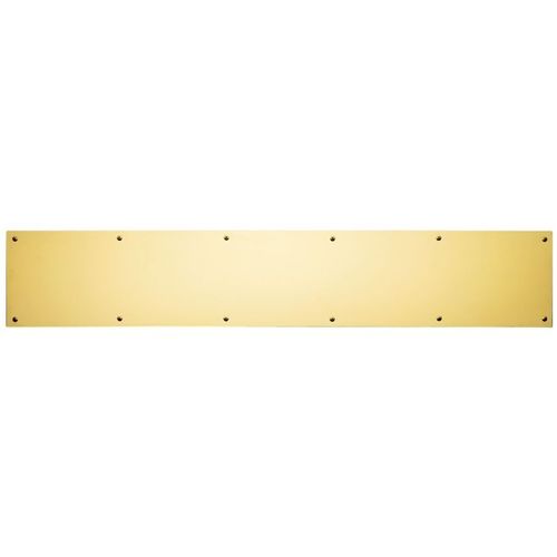 Ives Commercial 84003826 8" x 26" Kick Plate Bright Brass Finish