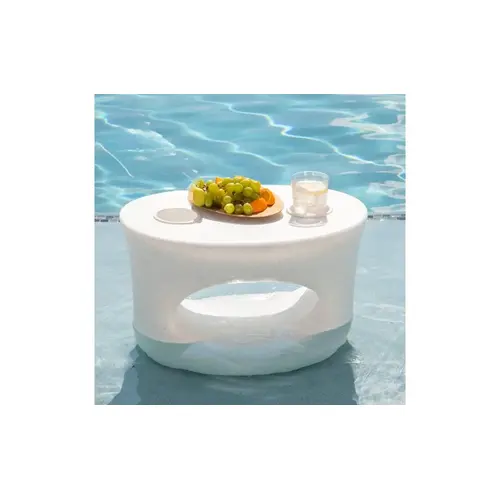 Splash Series Amped Table With White And Black Cupholders