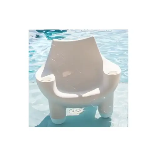 White Granite Splash Series Mibster Chair With White And Black Cupholders