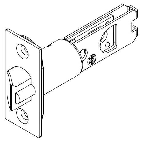 Deadlatch 2-3/8"Backset UL 3 Hour, Bright Polished Brass