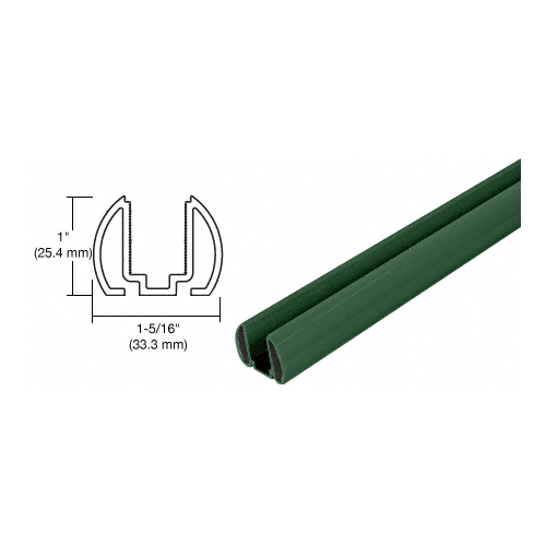 AWS 72" Forest Green Bottom Rail