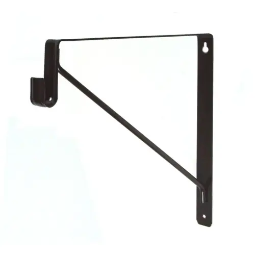 Oval Shelf & Rod Support, oil rubbed bronze