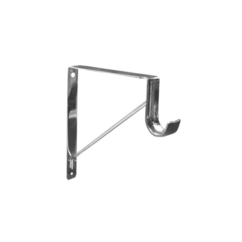 1-1/2" Shelf & Rod Support, polished chrome