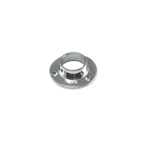 Closed flange for 1-1/4" and 1-5/16" tubing, polished chrome
