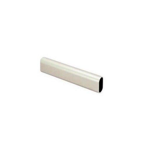 Oval Aluminum tubing, satin nickel, 8' length