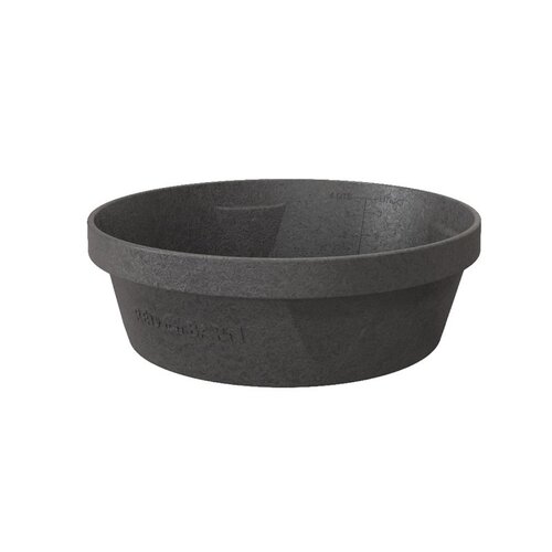 Flexible Feed Pan, 1 gal, Rubber, Black