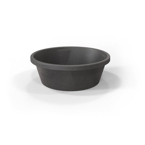 Flexible Feed Pan, 6.5 gal, Rubber, Black