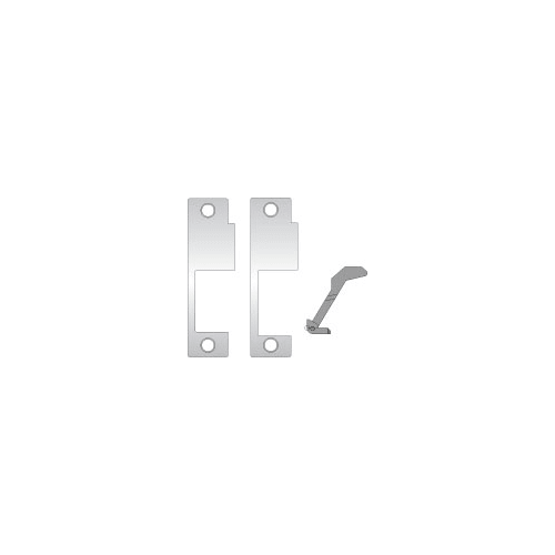 Faceplate for HES 8500 Series Electric Strikes for Schlage Mortise Locksets Satin Brass