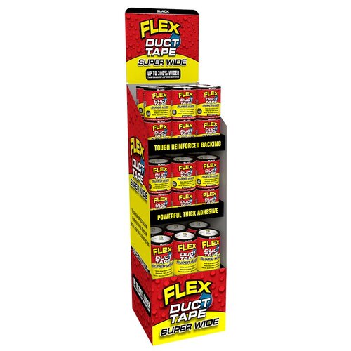 Flex Seal DTBLKMIXST-30 TAPE DUCT MIXED DISPLAY