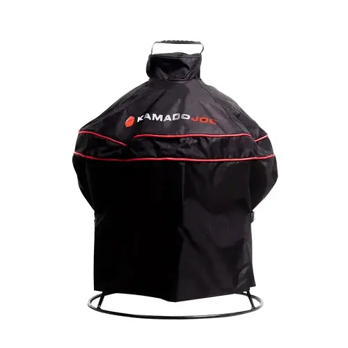 Kamado Joe KJ15080420 Jr Grill Cover, 21.9 in W, 21.9 in D, 31.1 in H, Polyester, Black