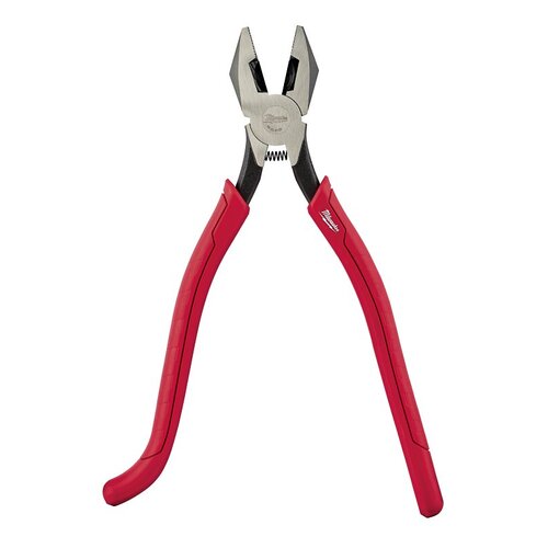Milwaukee 48-22-6102 Iron Workers Plier, 4.252 in OAL, 1-1/4 in Jaw Opening, Red Handle, Curved Handle
