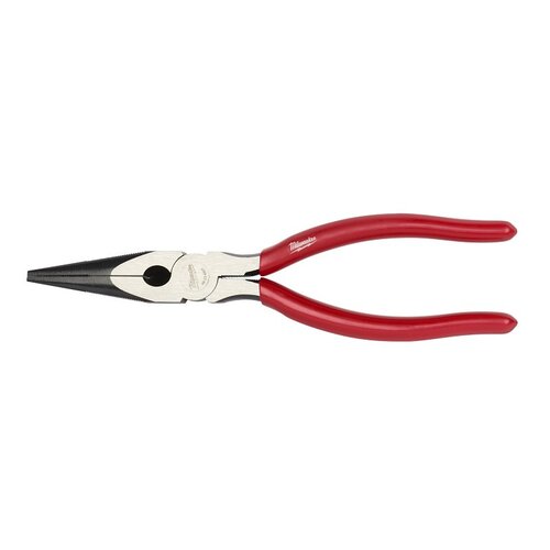 Milwaukee 48-22-6501 Nose Plier, 8 in OAL, 2 in L Jaw, 0.14 in W Tip