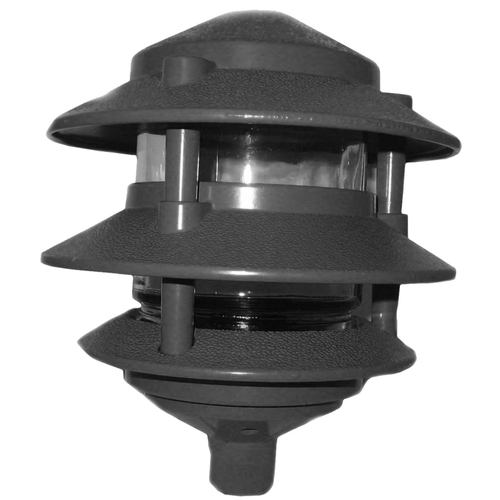 BWF P-3B Louver Light, 110/120 V, Incandescent Lamp, Metal Fixture, Black