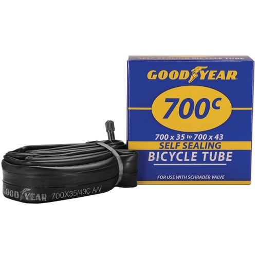 Bicycle Tube, Self-Sealing, For: 700c x 35 to 43 in W Bicycle Tires