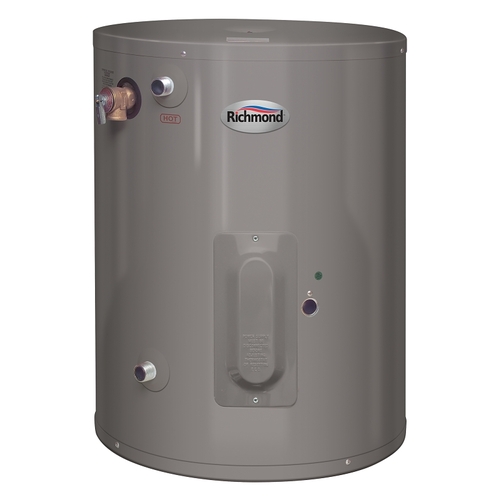 Richmond 6EP30-D Essential Series Electric Water Heater, 18.75 A, 120 V, 2000 W, 30 gal Tank, 0.9 Energy Efficiency