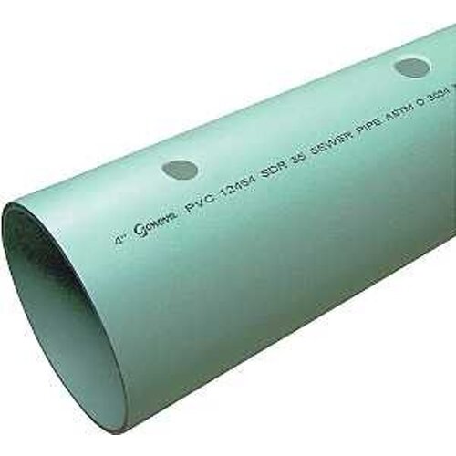 PIPE SEWER PERF GREEN 6INX10FT