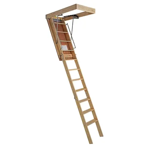 Marwin SP201FT Attic Stair, 10 ft H Ceiling, 30 x 54 in Ceiling Opening, 10-Step, 350 lb, 5-1/2 in D Step