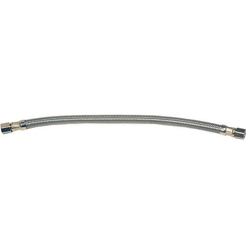 A Ice Maker Supply Line Hose, Flexible, 1/4 in Inlet, Compression Inlet, 1/4 in Outlet, Compression Outlet