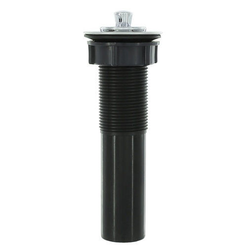 Pop-Up Drain Stopper Assembly, Plastic, Chrome, For: 1-1/4 in Sink Drains