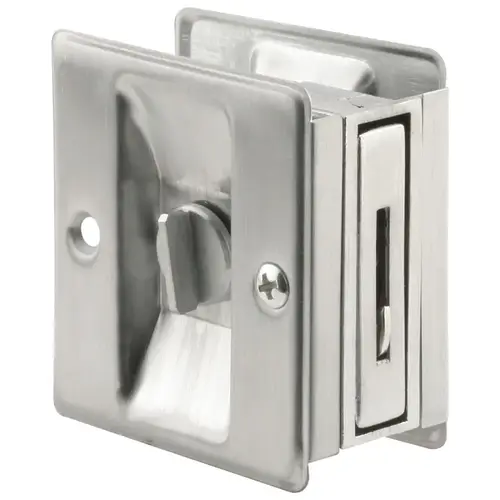 N 7161 Privacy, Brass, Satin Chrome