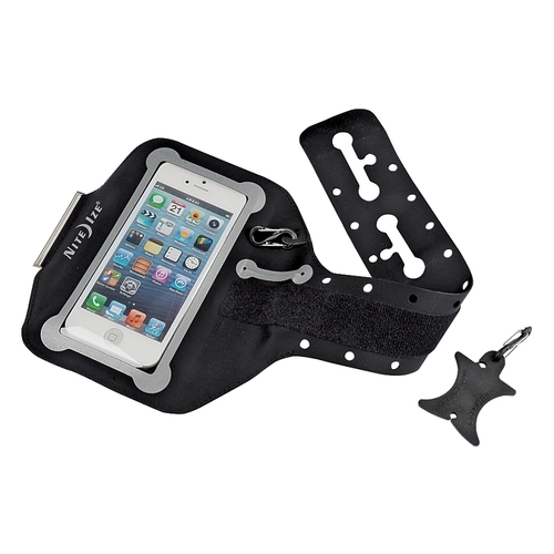 Nite Ize NIPB2-01-R8 Action Arm Band, Large, Microfiber Cloth, Black, For: iPhone 6s and Samsung Galaxy S7