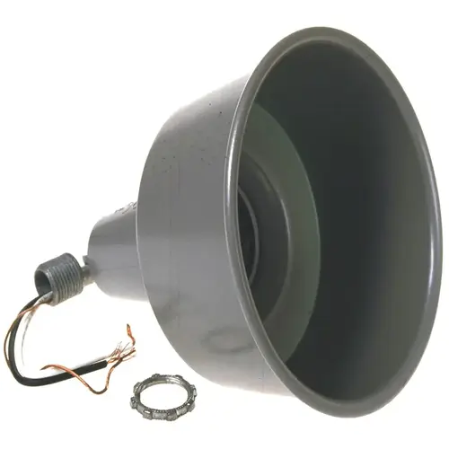 Lamp Holder, 75 to 150 W, Gray