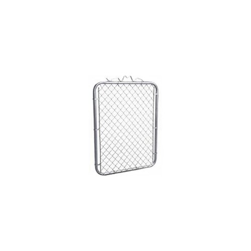 STEPHENS PIPE & STEEL LLC GTB03660 Fence Walk Gate, 36 in W Gate, 60 in H Gate, 12.5 ga Frame Tube/Channel, Gray