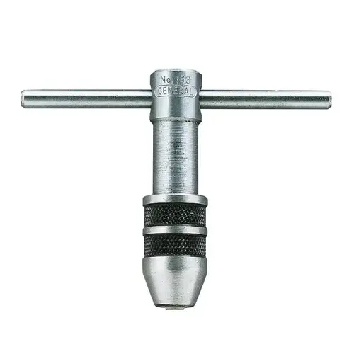 General 163 Tap Wrench, 2-1/4 in L, Steel, T-Shaped Handle