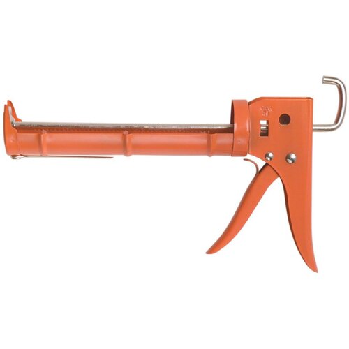 Caulk Gun, 10 oz Cartridge, Ratchet Handle Orange