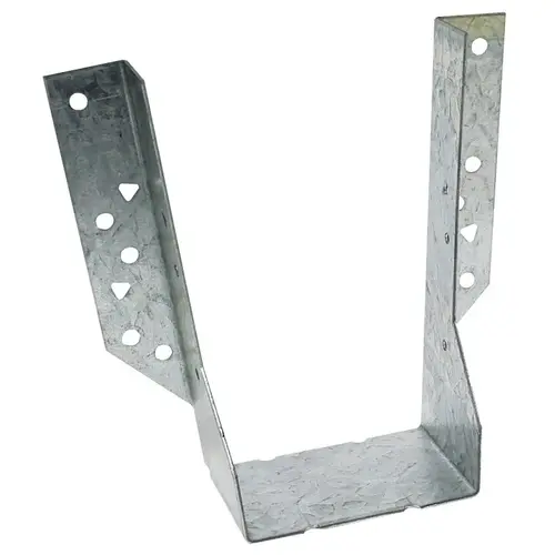 HU Joist Hanger, 6-13/16 in H, 2-1/2 in D, 3-9/16 in W, 4 x 8 in, Steel, ZMAX