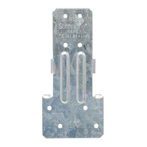 RSP Reversible Stud Plate Tie, 4-1/2 in L, 2-1/8 in W, Steel, Galvanized